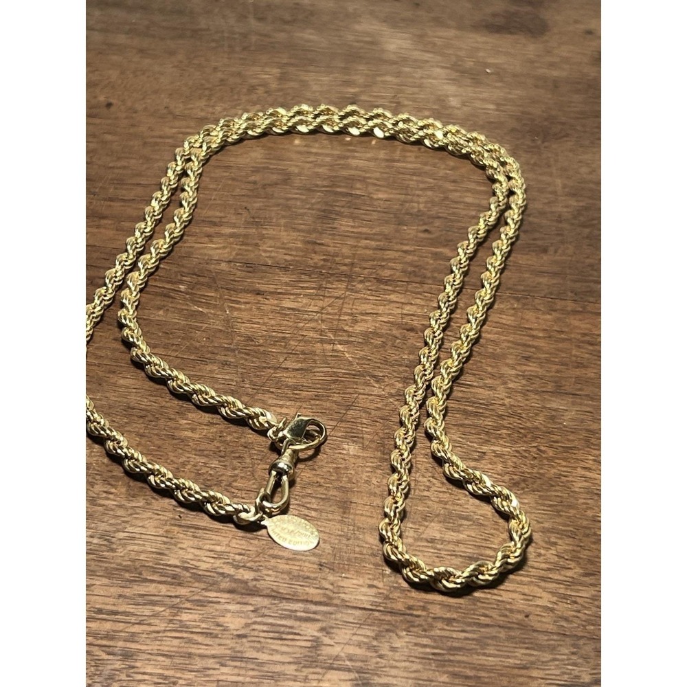 Rare-Kirk's Folley Wrap Chain Necklace 60/500 Goldtone Vintage Retro Htf 20"